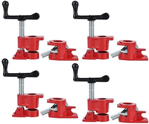 Woodworking Clamp Set for Workbenches 4 Sets 3/4 of Heavy Duty Iron Wood Metal Clamp Workholding Devices
