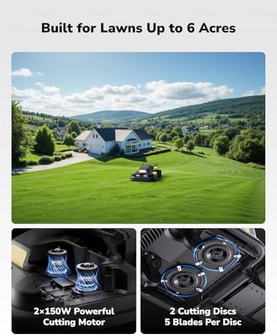 YARBO Robot Lawn Mower, Wire-Free with Modular Design, for Large Yard