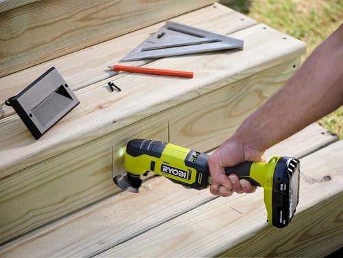 Ryobi Oscillating Multi Tool with 4 PC Blade set and Buho Tool Bag