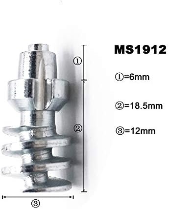 Screw in Tire Stud,Spikes for tire,Marrkey 100PCS Steel Body Carbide Tips [Security Anti-Skid] Wheel Tyre Snow Tire Spikes for Haul Trucks Cranes Loaders Huge Equipment MS1912(12 x 24.5mm)