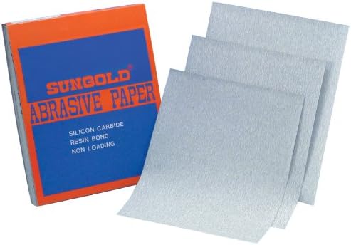Sungold Abrasives 14269 150 Grit 9" X 11" Sanding Sheets Non-Loading Stearated Silicon Carbide, 100 Sheets/Sleeve