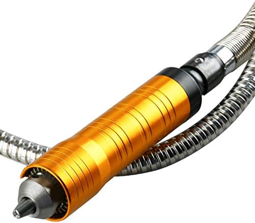 780W Strong Power Flex Shaft Hanging Grinder, 25000 RPM Electric Multi-function Metalworking Tools, 1/4"HP Rotary Tool Repair Kit, Foot Pedal Control Metal Flexible Shaft (780W)