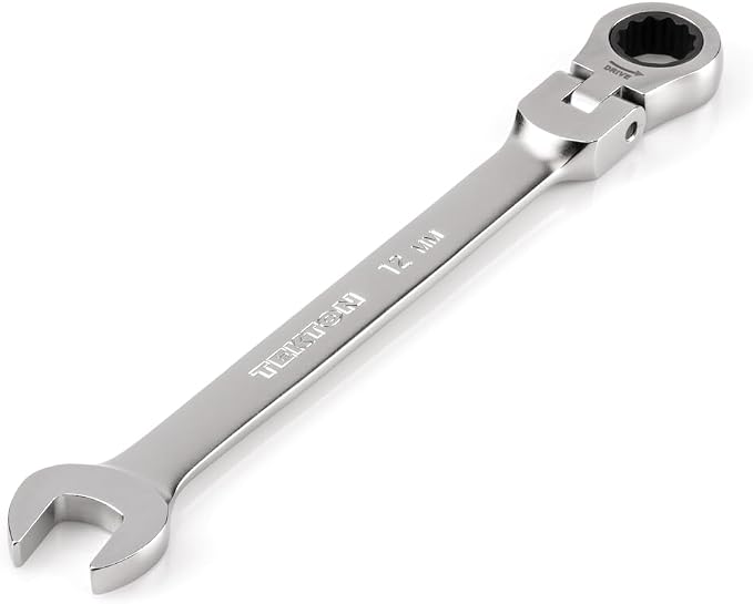 TEKTON 12 mm Flex Head Ratcheting Combination Wrench | WRC26412 | 12-Point