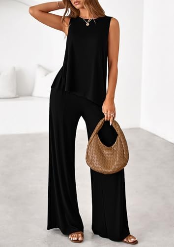 PRETTYGARDEN Women's Summer 2 Piece Matching Lounge Sets