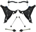 TRQ Front Steering & Suspension Kit Control Arm with Ball Joint Sway Bar