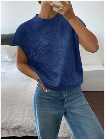 SOLY HUX Women's Short Sleeve Business Casual Sweater