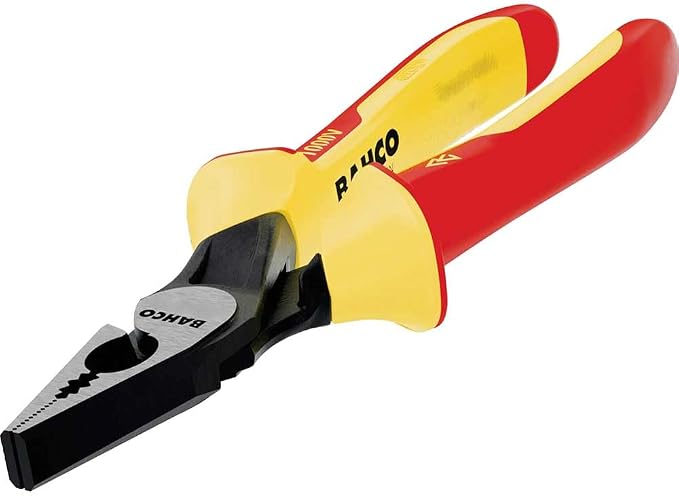 Bahco 2628 S-200 Side Cutting Combination Plier Insulated 8-Inch Grip