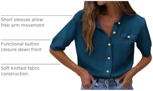 PRETTYGARDEN Women's Summer Casual Button Down Shirts