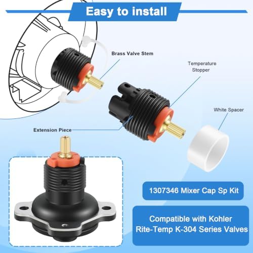 1307346 Mixer Cap Sp Kit and 10350-NA Extension Deep Rough Kit