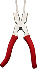 ZIMISI 8"MIG Welding Pliers, Multi-Functional Welding Tool Plier Clip with Anti-Slip Handle, High Carbon Steel Anti-Rust Welder Plier with Long Nose, Fits Scraping, Wire Cutting (Red)