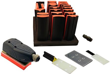 Karebac 99515 Pneumatic Line Profile Sander 21 Pieces With 14 Profile Shape Blocks And Hardshell Carrying Case, 2-3/8" x 4-7/8"