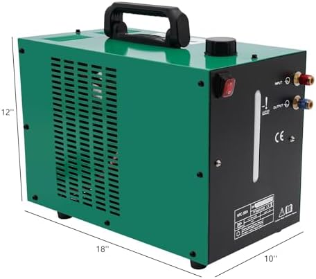 TIG Welder Water Cooler 8L TIG Welder Torch Water Cooler Water Cooled TIG Torch Water Cooling System 370W Welding Machine Water Cooler, 2.4 GPM Water Flow