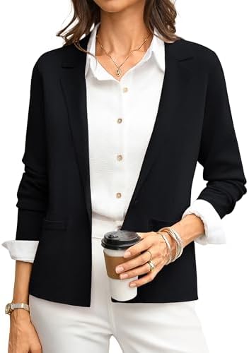 GRACE KARIN Womens Sweater Blazer Jackets Business Casual Work Cardigan