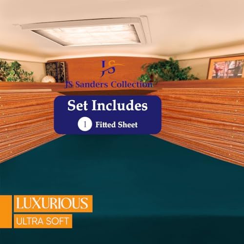 JS Sanders V Berth Boat Sheet 1 Pcs 600 TC Egyptian Cotton, Teal
