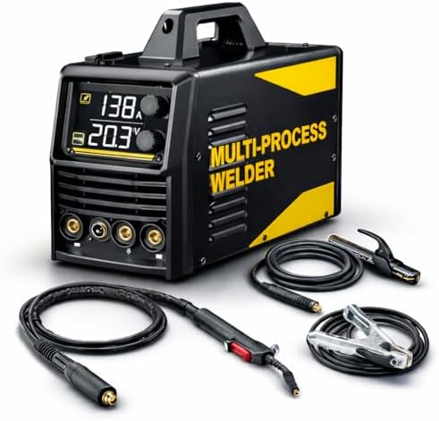 NEW! 135 Amp 3-in-1 Multiprocess Welder, 120V Input, Flux Core/TIG/Stick Modes Compatible with BERGER Welding Systems, CSA Certified