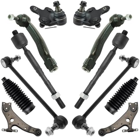 TRQ Front Steering and Suspension Kit Tie Rods Control Arms Ball Joints