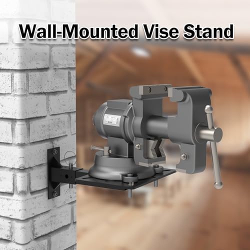 Mount Vise and Grinder, Suitable for use on Notching Machines, Grinders, Vises, Shears and Shrinkers, Wall and Desktop Mounting, Black