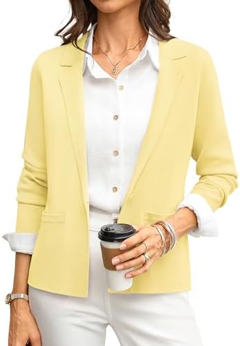 GRACE KARIN Womens Sweater Blazer Jackets Business Casual Work Cardigan