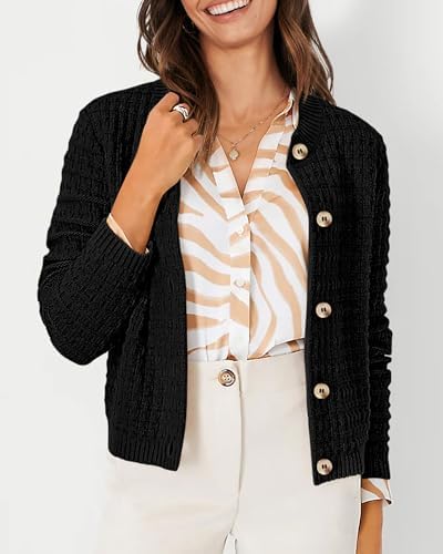 PRETTYGARDEN Women's Fall Lightweight Cardigan Sweaters
