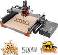 VEVOR CNC Router Machine, 500W Spindle, 3-Axis Wood Engraving Milling Machine, with Dual Linear Rails & Ball Screw, 15.75 x 15.75 x 3.74 in Working Area, Trim Router, for Wood Acrylic Carving Cutting