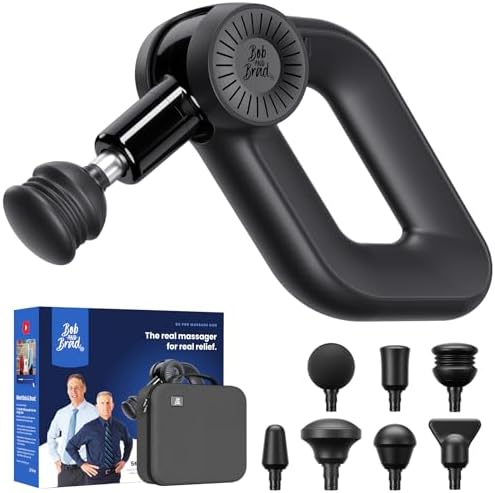 BOB AND BRAD D6 Pro Massage Gun Deep Tissue Percussion with 16mm Amplitude 85lbs Stall Force, FSA Eligible & HSA Approved Professional Muscle Massager for Athletes, Quiet Electric Back Massager