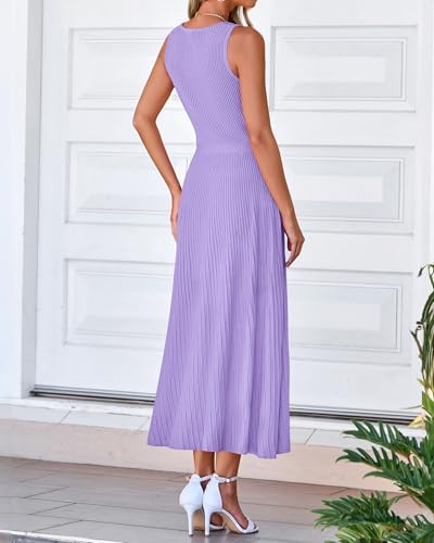 BTFBM Women Midi Bodycon Tank Dress