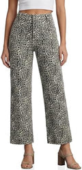 Cicy Bell Womens Cropped Wide Leg Jeans High Waisted Baggy Denim Ankle Pant