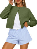 Trendy Queen Cropped Cardigan Sweaters for Women Fall Fashion Clothes 2026