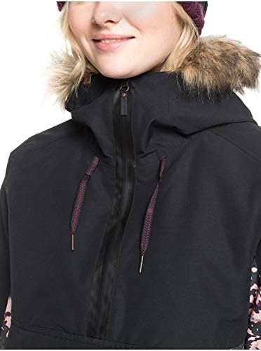 Roxy Women's Shelter Snowboard Jacket – 10k Waterproof Insulated Ski Jacket, Pfas-free, Hydrosmart Collar