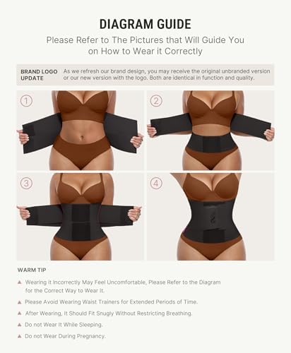 FeelinGirl Waist Trainer for Women Corset Tummy Control Faja Body Shaper
