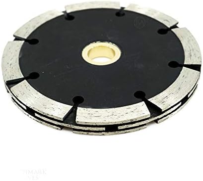 Benchmark Abrasives Premium 4.5" Triple Double Tuck Point Diamond Blade with 7/8" Arbor 5/8" Bushing for Mortar Removal, Grout Repair, Masonry, Concrete Stone Angle Grinder Blade