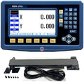 DRO Digital Readout 2 Axis Screen DRO Readout Display Linear Scale for Bridgeport/Knee Mill Milling Machine Lathe Machine Tools (SDS-2VA-LCD)