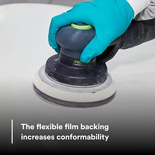 3M Hookit Purple Finishing Film Abrasive Disc, 260L, 30671, 6 in, P600