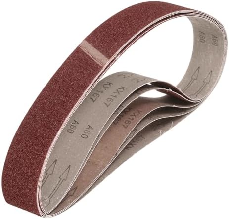 HARFINGTON 2 x 36 Inch Sanding Belts, 6 Pcs 60 Grits Aluminum Oxide
