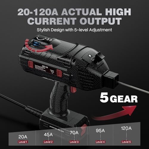 ARCCAPTAIN 120A Handheld Welder, 110V Portable Welding Machine with Goggles