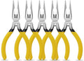 BOOSDEN 5 Inch Small Needle Nose Pliers Set, 5 Pack Jewelry Pliers