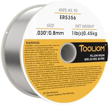 TOOLIOM ER5356 0.030" Aluminum MIG Welding Wire, 1 LB Spool