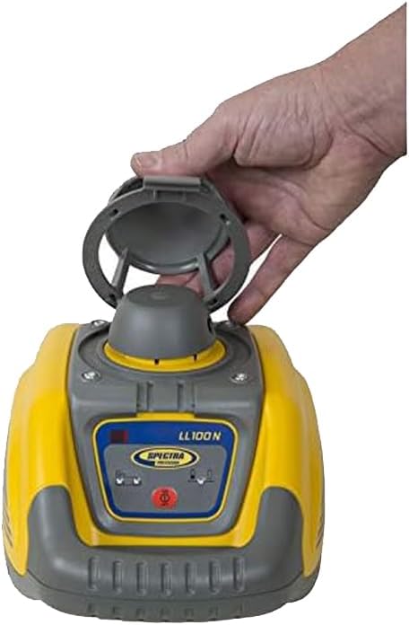 Spectra Precision LL100N-2 Laser Level Kit with HR320 Receiver and Clamp, 15' Grade Rod (Inches), Tripod, and System Case , Yellow
