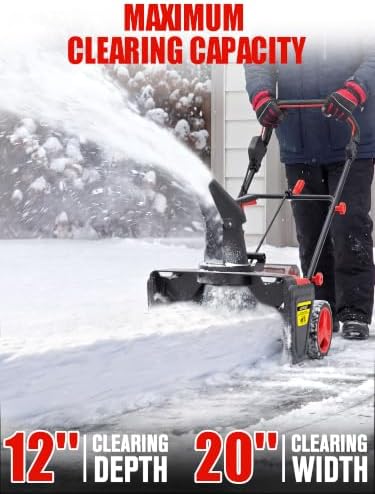 Cordless Snow Blower Compatible with Milwaukee M18 Battery (Tool Only)