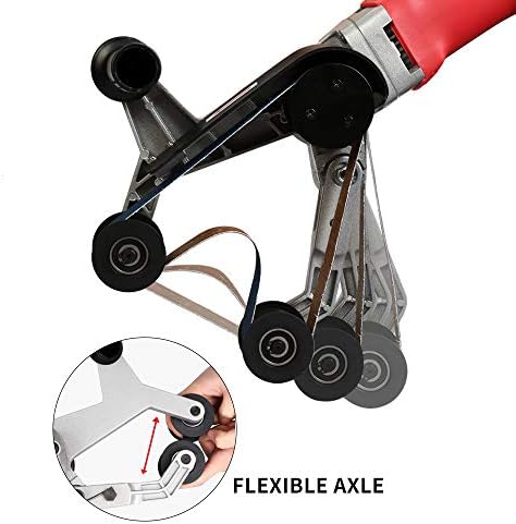 SPTA 110V 800W Professional Stainless Steel Pipe Tube Polisher Sander with Alumina Oxide Sanding Belt, Silicon Carbide Wheel, Pole Burnishing Polisher Machine