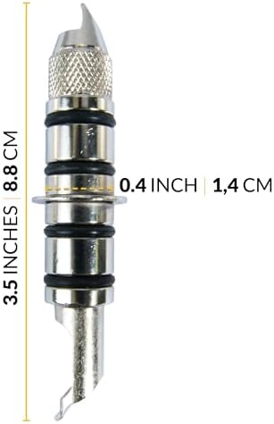 ASWG001 Wheel Clamp Locator Pins, 88mm Standard Length, 4-Piece Reversible Set, Nickel-Plated Iron, DIY Wheel Alignment