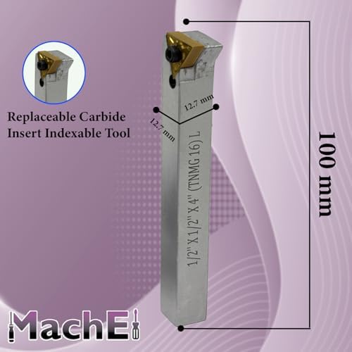 MachEl 4" Fly Cutter with Indexable Carbide Insert Tool, R8 Shank
