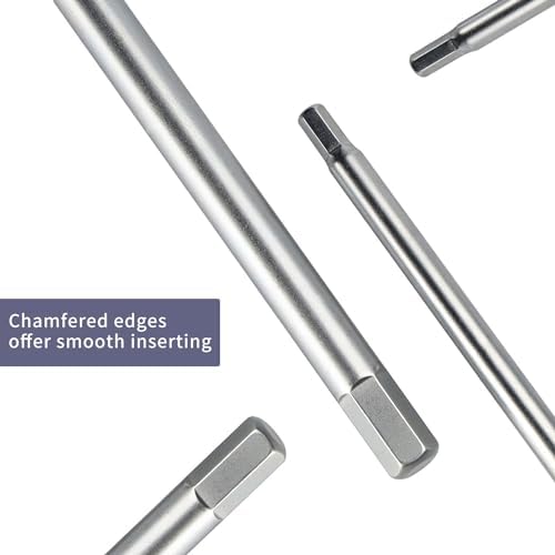 10PCS Metric 3-Way T-type Hex Wrench Set,T-handle Sliding Top with Spinning Sleeve Allen Key Wrench Kit, for Auto, Bicycle, Moto (Carry Box)