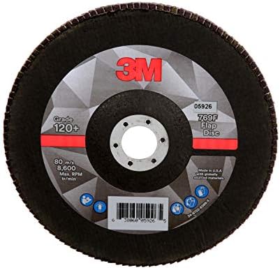 3M Flap Disc, 769F, 120+, T27, 7 in x 7/8 in