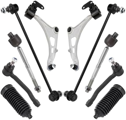 TRQ Front Steering and Suspension Kit Tie Rods Control Arms Ball Joints