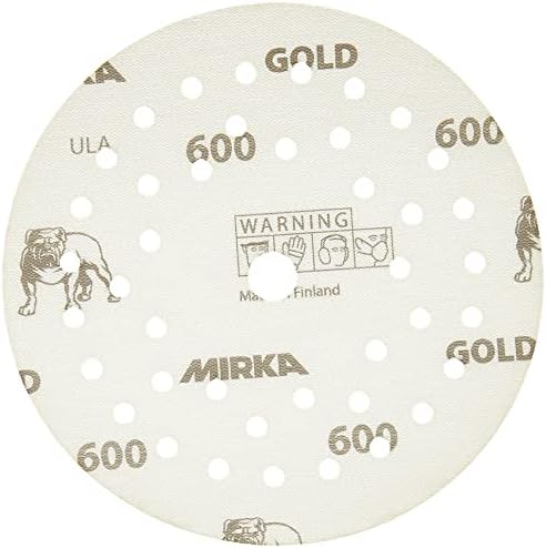 Mirka - Sandpaper - Gold Film Multifit 5 inch 600 grit 50 Pack