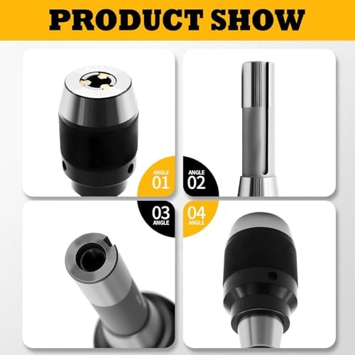 1/8"-5/8" Special Heavy Duty Keyless Drill Chuck with R8 Shank