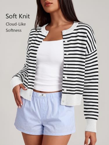 Trendy Queen Cropped Cardigan Sweaters for Women Fall Fashion Clothes 2026