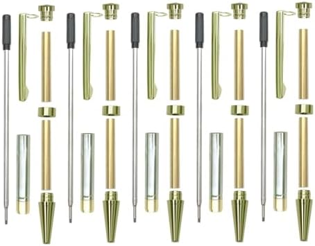 Pen Making Kit For Woodturning Wood Turning Pen Making Supplies Kits Pen For Men Gift With Video Tutorials Diy Pen Kits Gold