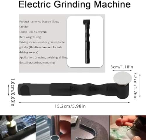 90 Degree Elbow Handpiece Flex Shaft Rotary Tool Electric Grinding Pen